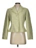 Larry Levine 100% Polyester Tweed Green Blazer Size 4 - photo 1
