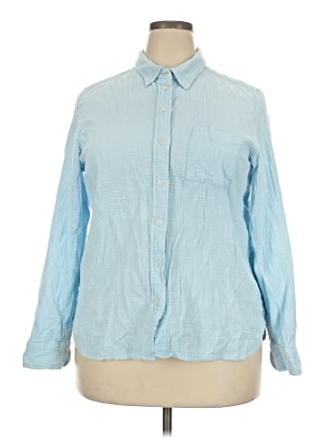 J.Crew Factory Store Long Sleeve Button-Down Shirt (view 1)