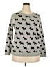 Charter Club Print Gray Pullover Sweater Size XXL - photo 1