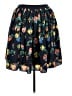 Merona 100% Polyester Print Black Casual Skirt Size XL - photo 2