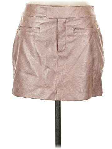MNG Faux Leather Skirt (view 1)