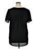 Pleione 100% Polyester Black Short Sleeve Blouse Size XL - photo 2