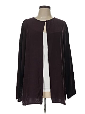 Eileen Fisher Long Sleeve Silk Top (view 1)