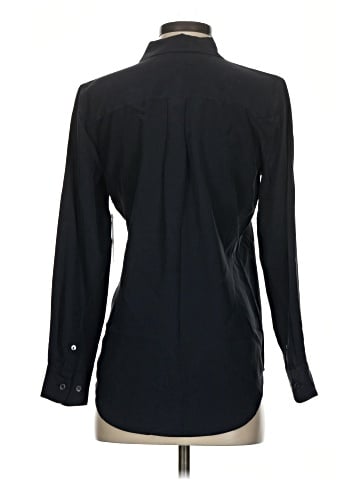 Equipment Long Sleeve Silk Top (view 2)