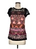 BILA 100% Rayon Black Short Sleeve Blouse Size M - photo 1