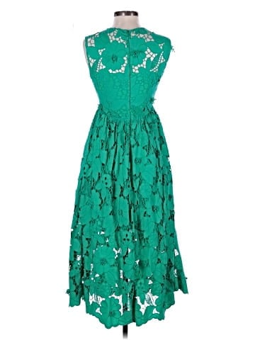 Self-Portrait Sleeveless 3D Lace Midi Dress (view 2)