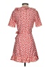 Topshop 100% Polyester Hearts Red Casual Dress Size 4 - photo 2