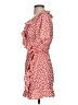 Topshop 100% Polyester Hearts Red Casual Dress Size 4 - photo 5