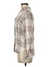 Altar'd State 100% Rayon Plaid Tan 3/4 Sleeve Button-Down Shirt Size M - photo 5