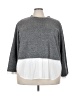 Alexander Jordan Color Block Gray Pullover Sweater Size 3X - photo 1