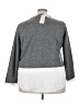 Alexander Jordan Color Block Gray Pullover Sweater Size 3X - photo 2