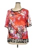 Style&Co 100% Polyester Orange Short Sleeve Blouse Size 18 - photo 1
