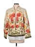 Coldwater Creek Floral Orange Gold Jacket Size M (petite) - photo 1
