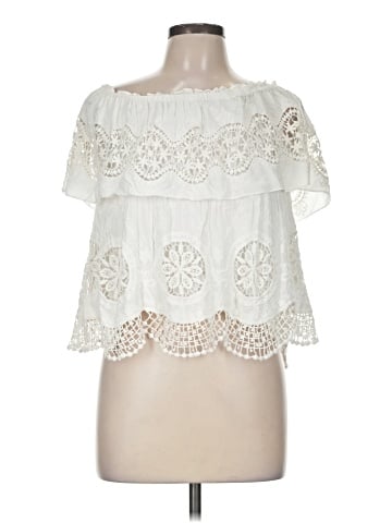 BCBGMAXAZRIA Short Sleeve Blouse (view 1)