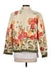 Coldwater Creek Floral Orange Gold Jacket Size M (petite) - photo 2