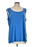 Susan Graver Blue Sleeveless T-Shirt Size L - photo 1