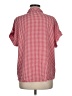 Shein 100% Polyester Checkered-gingham Red Short Sleeve Blouse Size 8 - 10 - photo 2