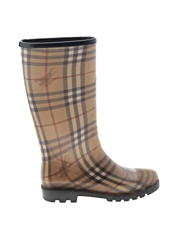 Burberry Rubber Classic Check Rain Boots (view 1)