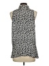 CAbi 100% Polyester Black Sleeveless Blouse Size L - photo 2