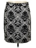 INC International Concepts Paisley Silver Black Formal Skirt Size 12 - photo 1