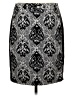 INC International Concepts Paisley Silver Black Formal Skirt Size 12 - photo 2
