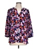NYDJ 100% Polyester Purple 3/4 Sleeve Blouse Size L - photo 1