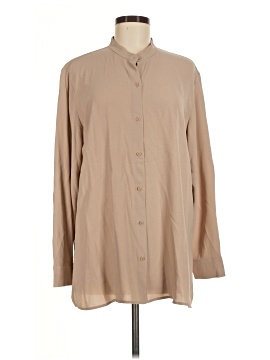Eileen Fisher Long Sleeve Silk Top