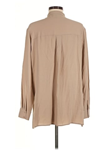 Eileen Fisher Long Sleeve Silk Top (view 2)