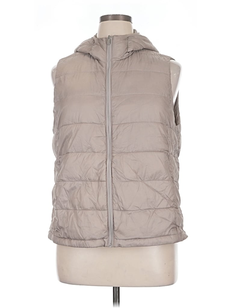 Pre-owned Athleta Vest In Gray