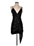Blanc 100% Polyester Stars Black Cocktail Dress Size S (estimated) - photo 1