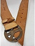 Moschino 100% Leather Tan Leather Belt Size Lg-XL (42") - photo 3