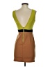 Forever 21 Color Block Brown Cocktail Dress Size S - photo 2