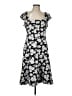 Tommy Hilfiger Floral Black Casual Dress Size 10 - photo 1