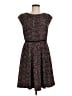 Elle Tweed Brown Casual Dress Size M - photo 1