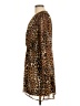 Express 100% Polyester Animal Print Brown Cocktail Dress Size L - photo 5
