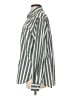 Unsubscribed Stripes Green Long Sleeve Button-Down Shirt Size S - photo 5