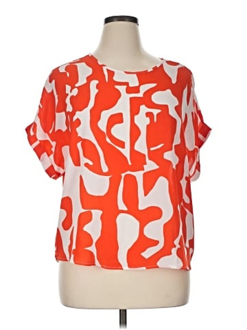 Perseption Concept Short Sleeve Blouse (view 1)