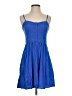Express Solid Blue Casual Dress Size S - photo 1