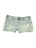 Tractr Stars Blue Denim Shorts Size 16 - photo 1