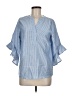 Unbranded Blue 3/4 Sleeve Blouse Size M - photo 1