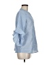 Unbranded Blue 3/4 Sleeve Blouse Size M - photo 4