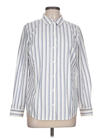 Nine West Long Sleeve Button-Down Shirt (view 1)
