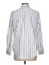 Nine West Stripes Ivory Long Sleeve Button-Down Shirt Size L - photo 2
