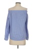 Zara Blue 3/4 Sleeve Blouse Size S - photo 2