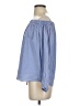 Zara Blue 3/4 Sleeve Blouse Size S - photo 5