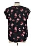 41Hawthorn Floral Black Short Sleeve Blouse Size L - photo 2