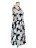 Rabbit Rabbit Rabbit Designs Print Gray Casual Dress Size 12 - photo 4