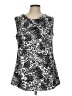 Faded Glory Silver Sleeveless Blouse Size L - photo 1