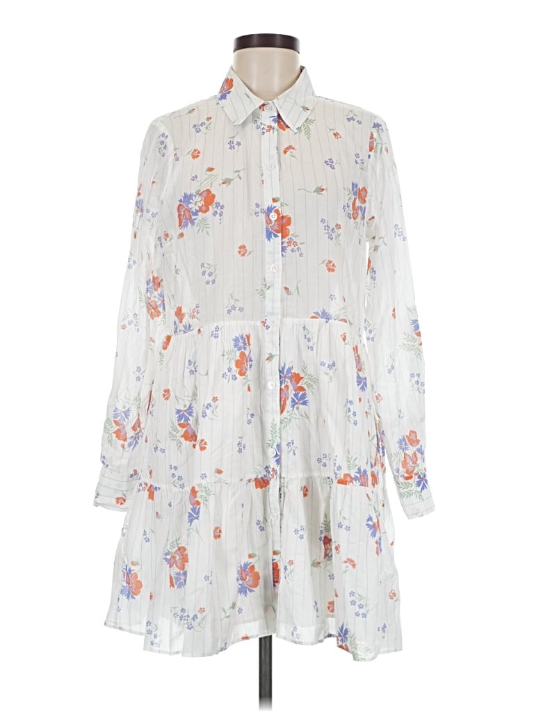 Pre-owned Veronica Beard Jeans Casual Dress In White