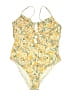 Unbranded Floral Yellow One Piece Swimsuit Size XL - photo 1